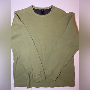 Gap Size L Green 100% Cotton Long Sleeve Shirt